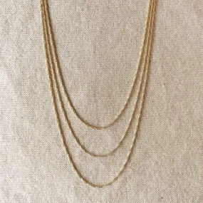 18k Gold Filled 1.7mm Singapore Chain