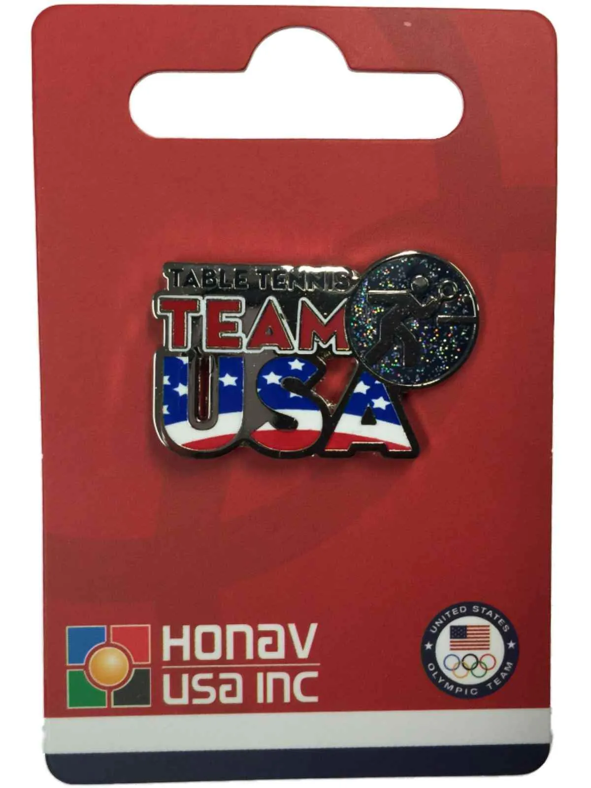 2020 Summer Olympics Tokyo Japan "Team USA" Table Tennis Pictogram Lapel Pin