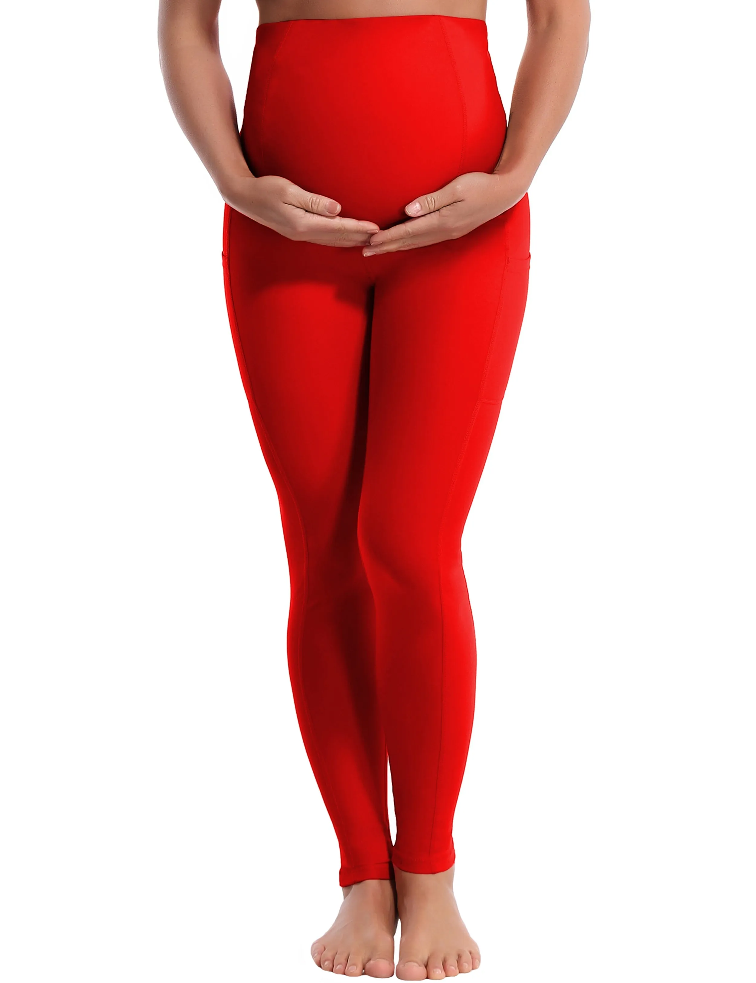 26 Side Pockets Maternity yogastudio Pants scarlet_yogastudio