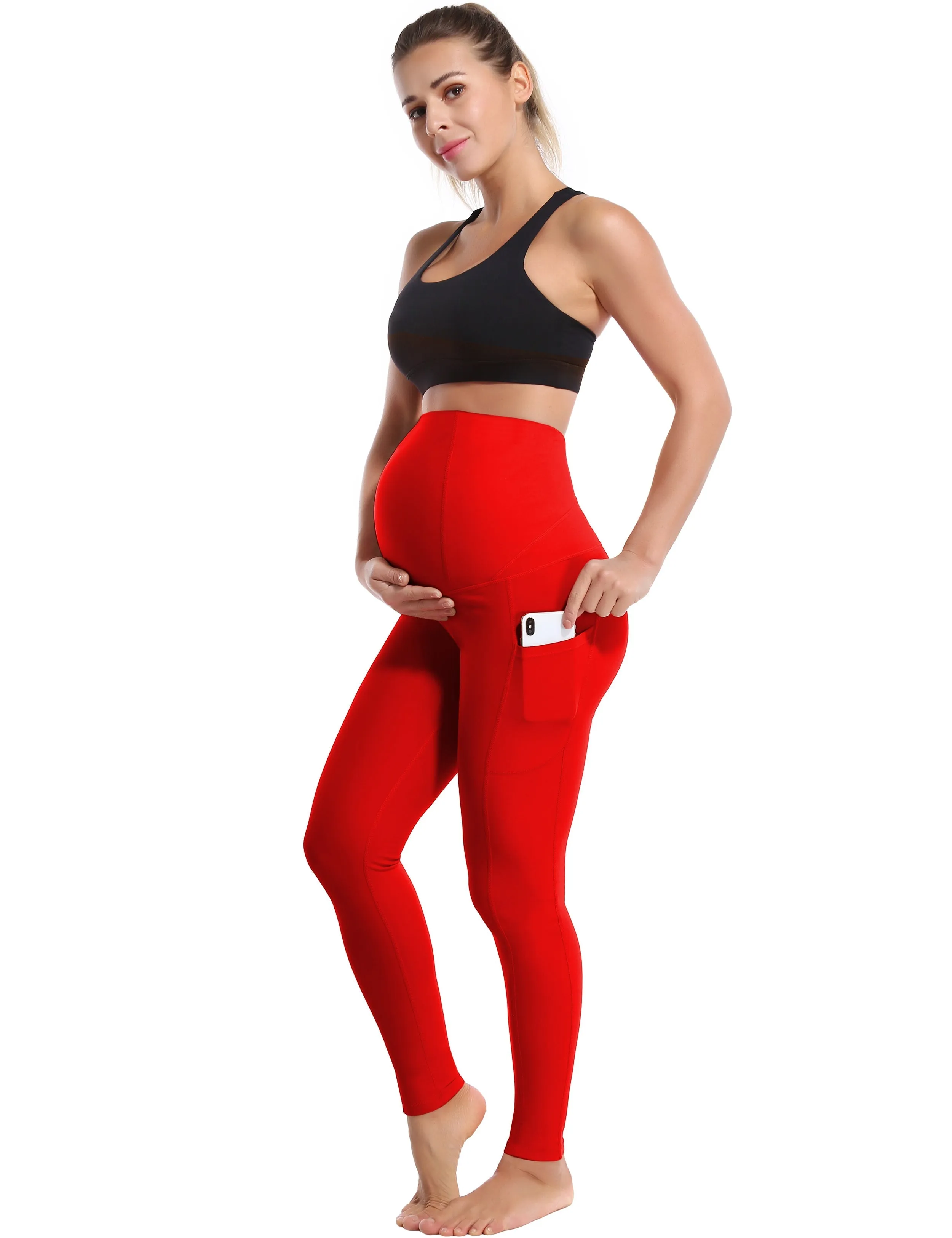 26 Side Pockets Maternity yogastudio Pants scarlet_yogastudio