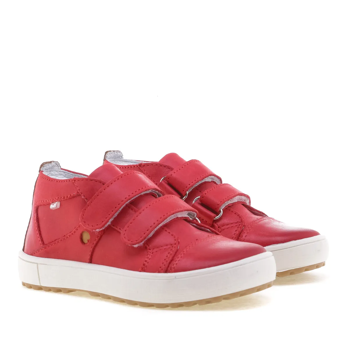 (2634-22) Low Velcro Trainers red