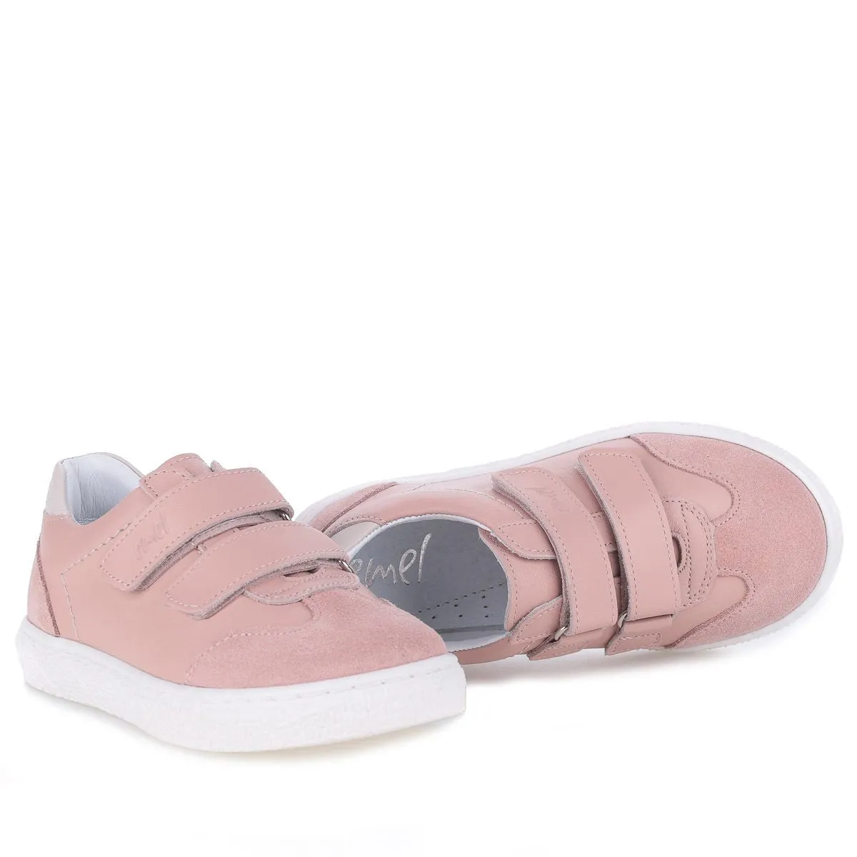 (2708D-10) Low Velcro sneakers Pink