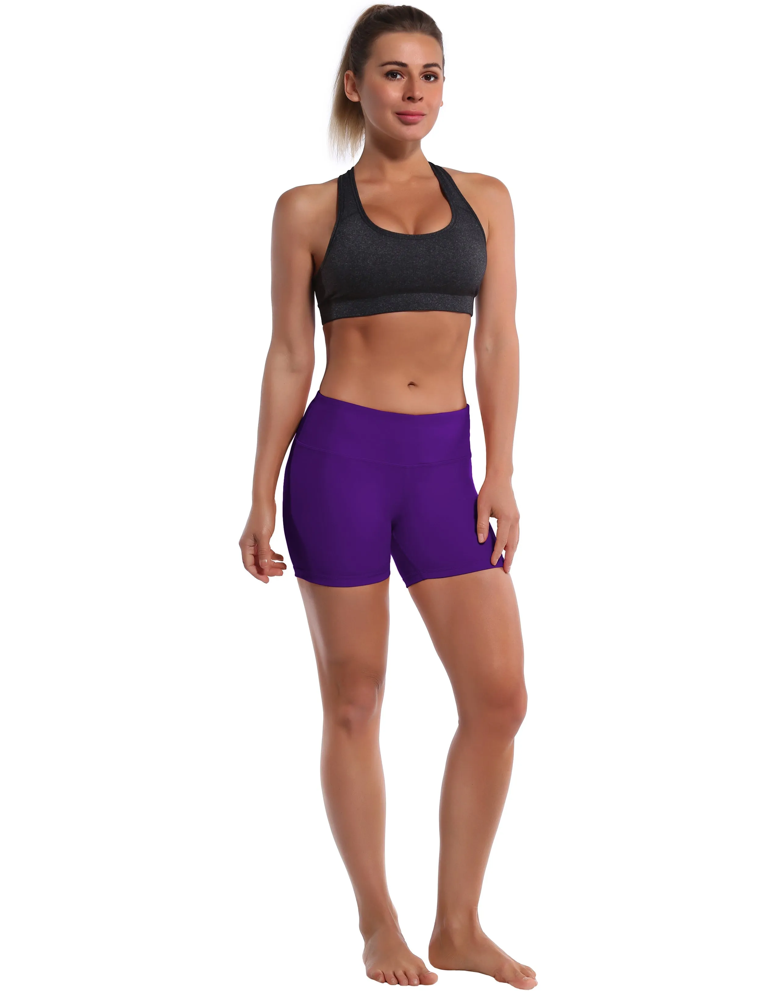 4 yogastudio Shorts eggplantpurple_yogastudio