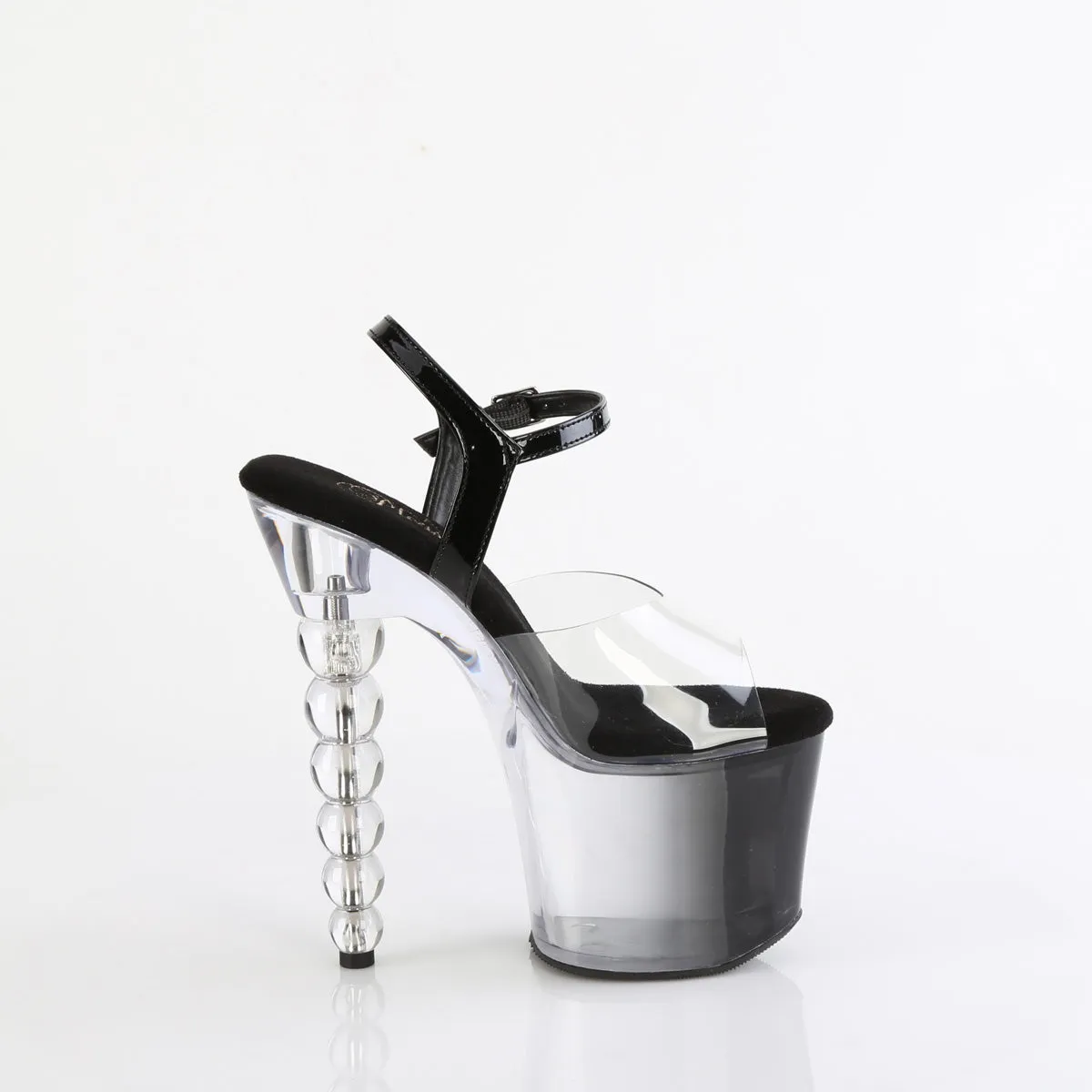 7 Inch Heel BLISS-708-1BC Clear Black