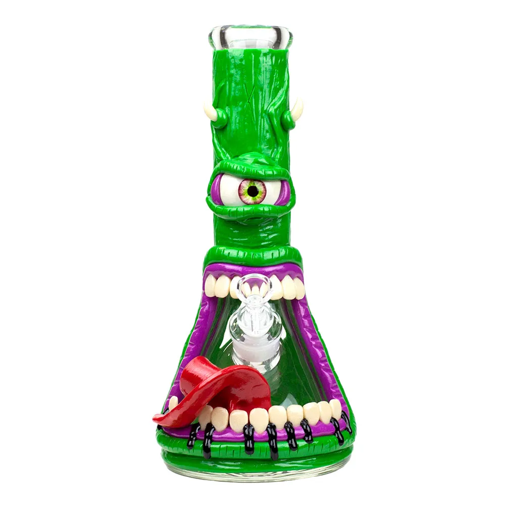 7mm Resin 3D Artwork Glass Beaker Water Bong