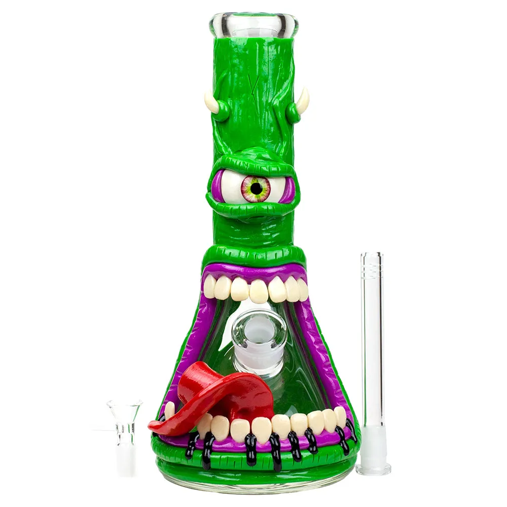 7mm Resin 3D Artwork Glass Beaker Water Bong