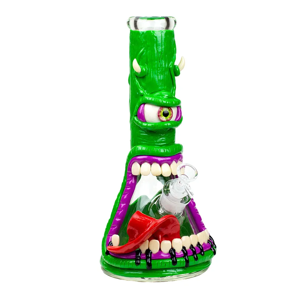 7mm Resin 3D Artwork Glass Beaker Water Bong