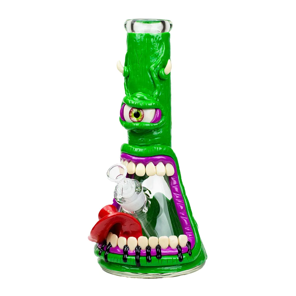 7mm Resin 3D Artwork Glass Beaker Water Bong