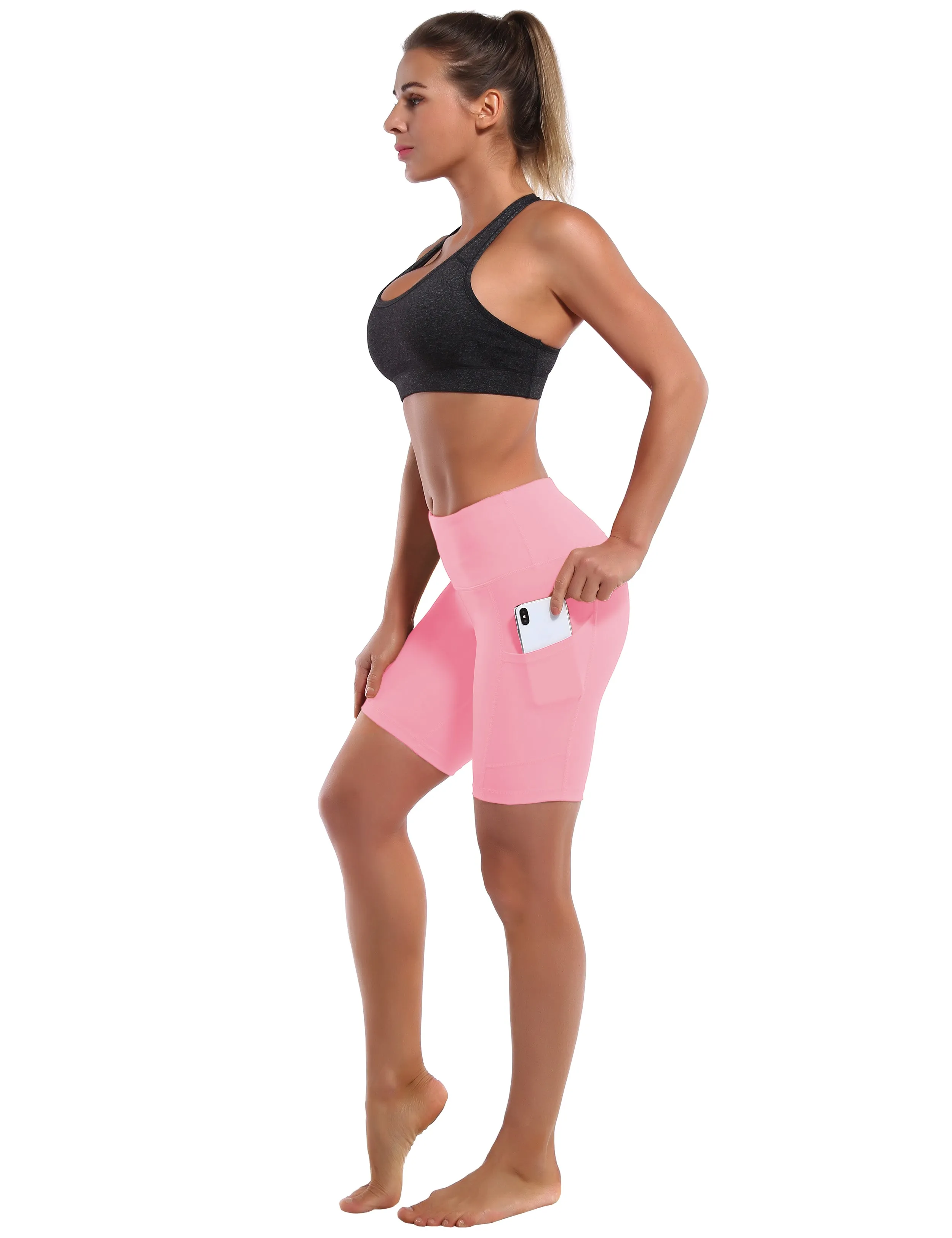 8 Side Pockets yogastudio Shorts lemonadepink ins_yogastudio