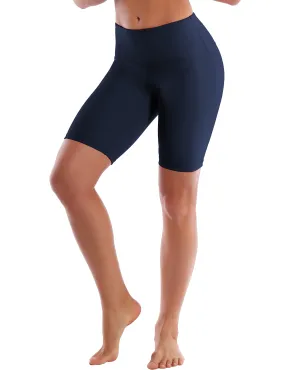 8" High Waist Yoga Shorts darknavy