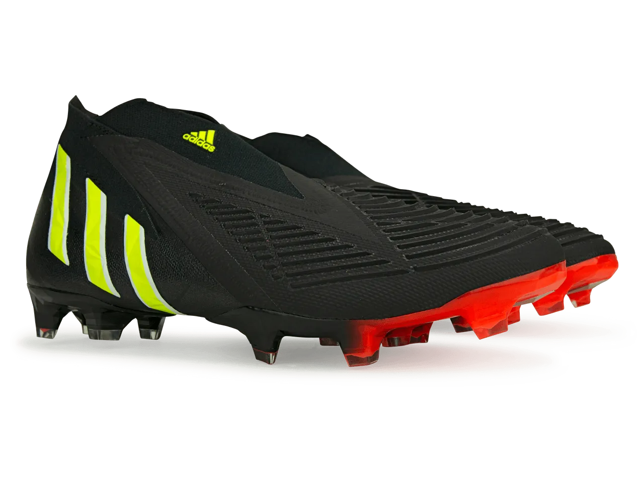 adidas Men's Predator Edge  FG Black/Solar Yellow