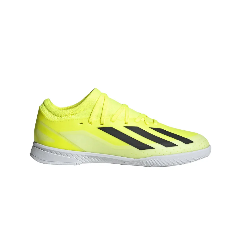 Adidas X Crazyfast League Jnr Indoor Football Shoes (Yellow/Black/White)