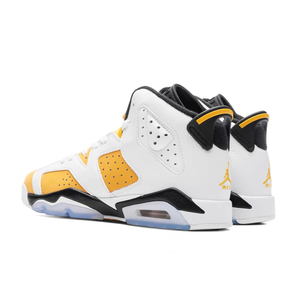 Air Jordan 6 Retro (GS) - White/Yellow Ochre/Black