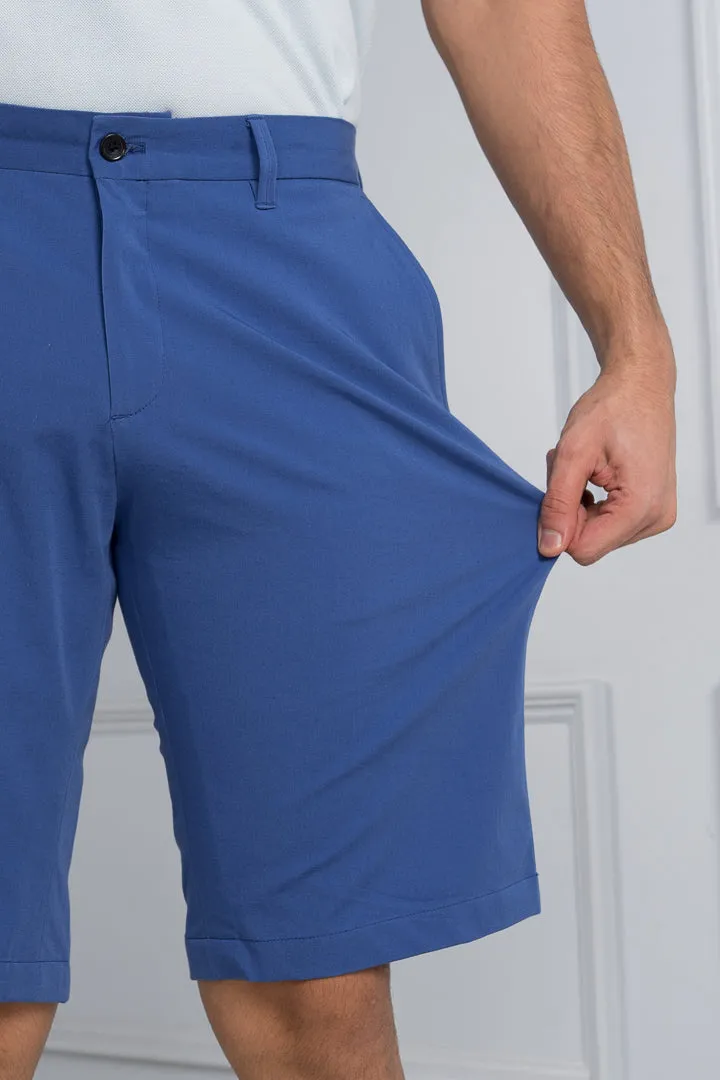 Airforce Blue Stretch Chino Shorts