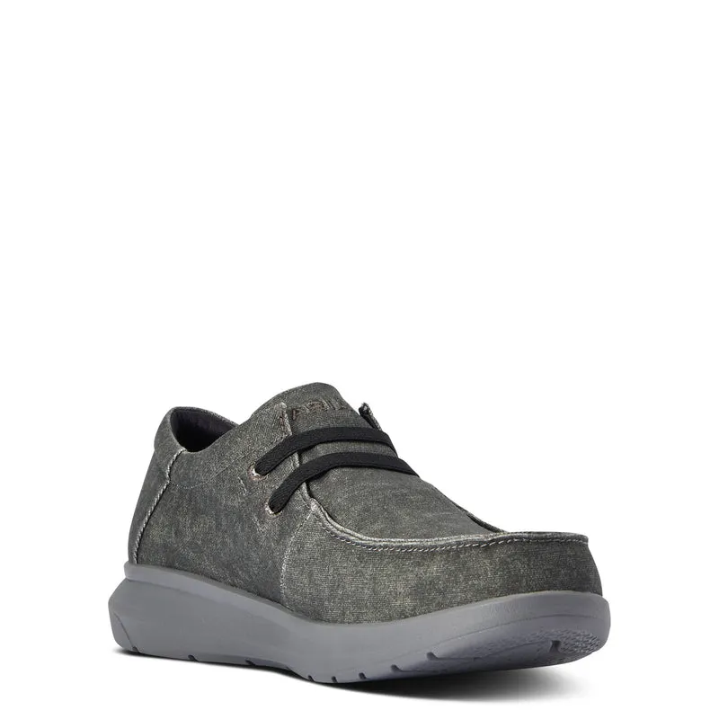 'Ariat' Men's Hilo Stretch - Charcoal / White