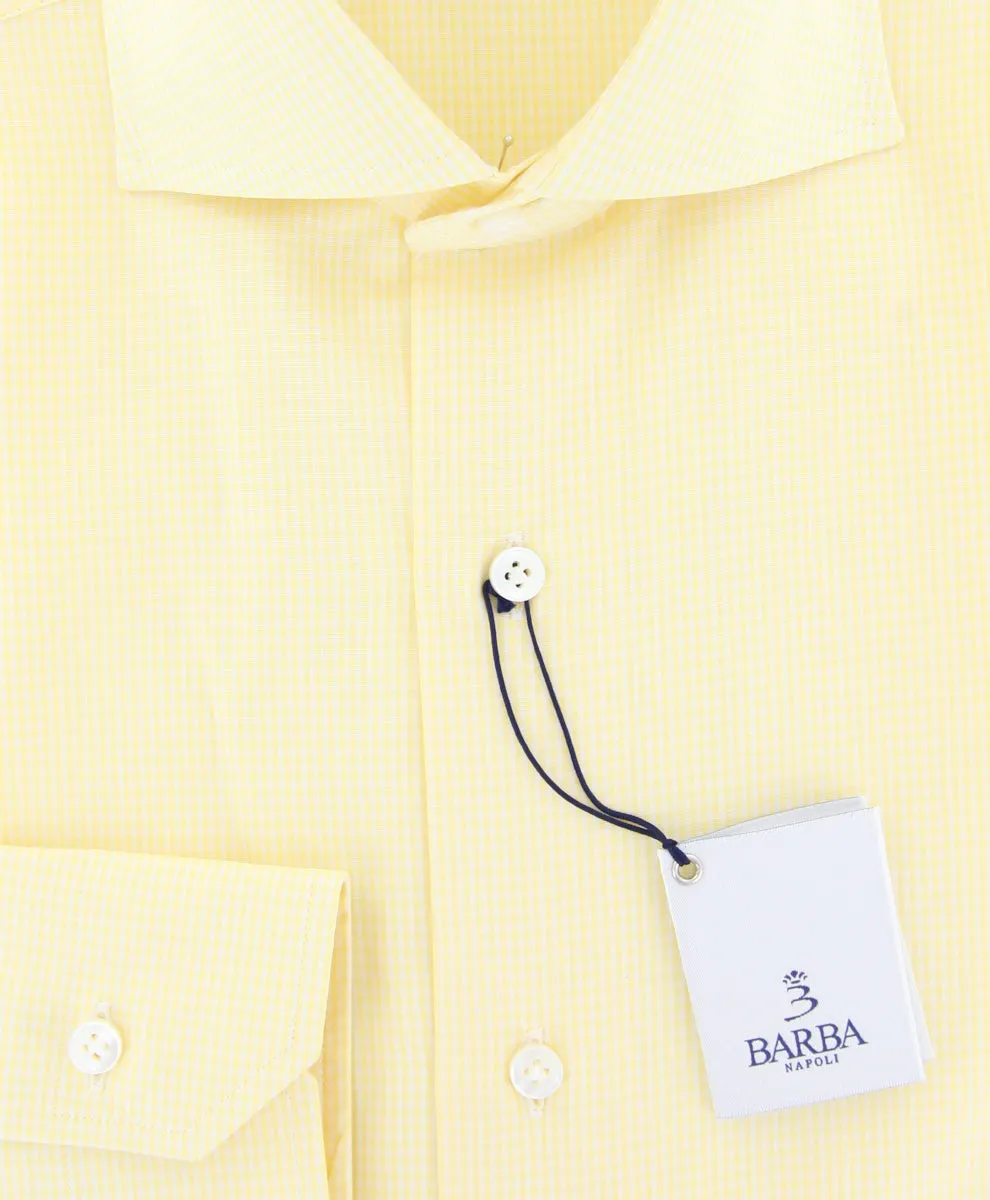 Barba Napoli Yellow Shirt - Extra Slim