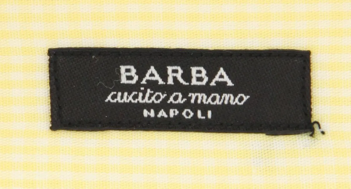 Barba Napoli Yellow Shirt - Extra Slim