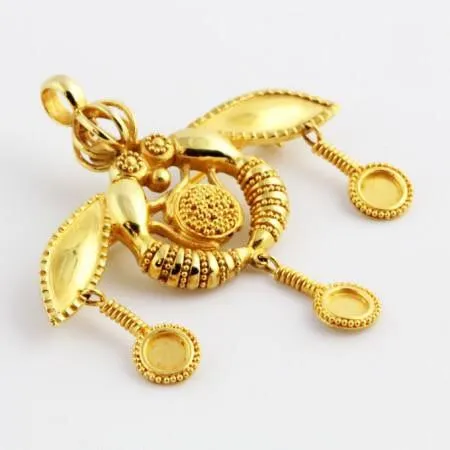 Bees of Malia Gold Pendant