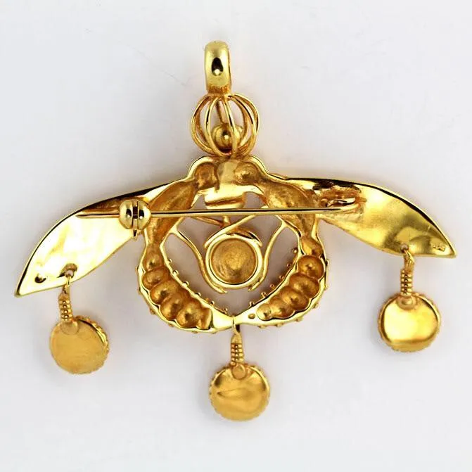 Bees of Malia Gold Pendant