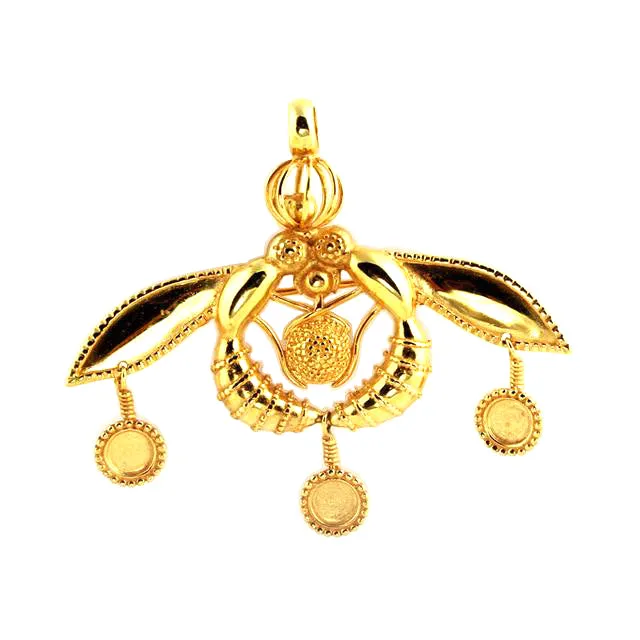 Bees of Malia Gold Pendant