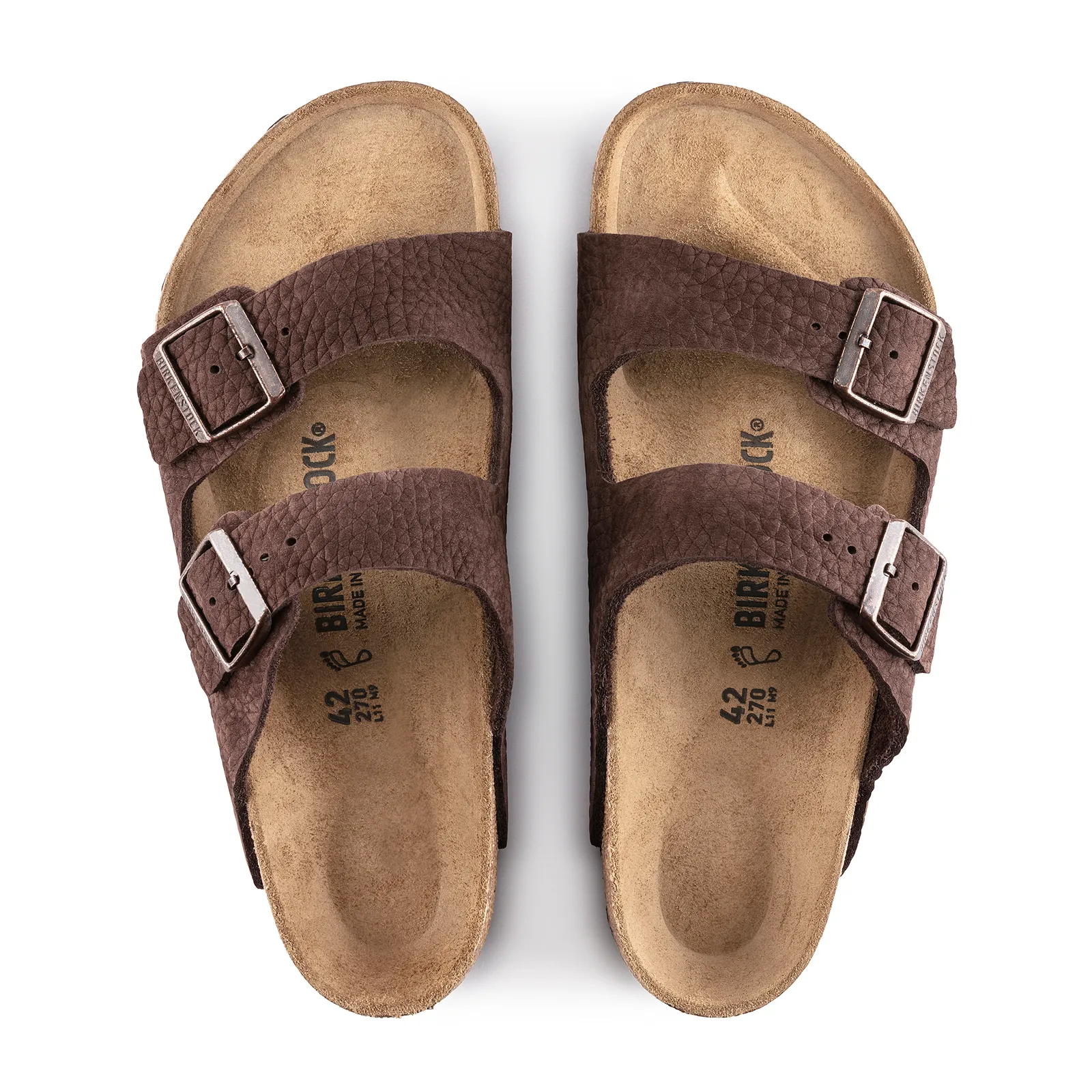 Birkenstock Arizona Slide Sandal (Men) - Desert Buck Roast Nubuck