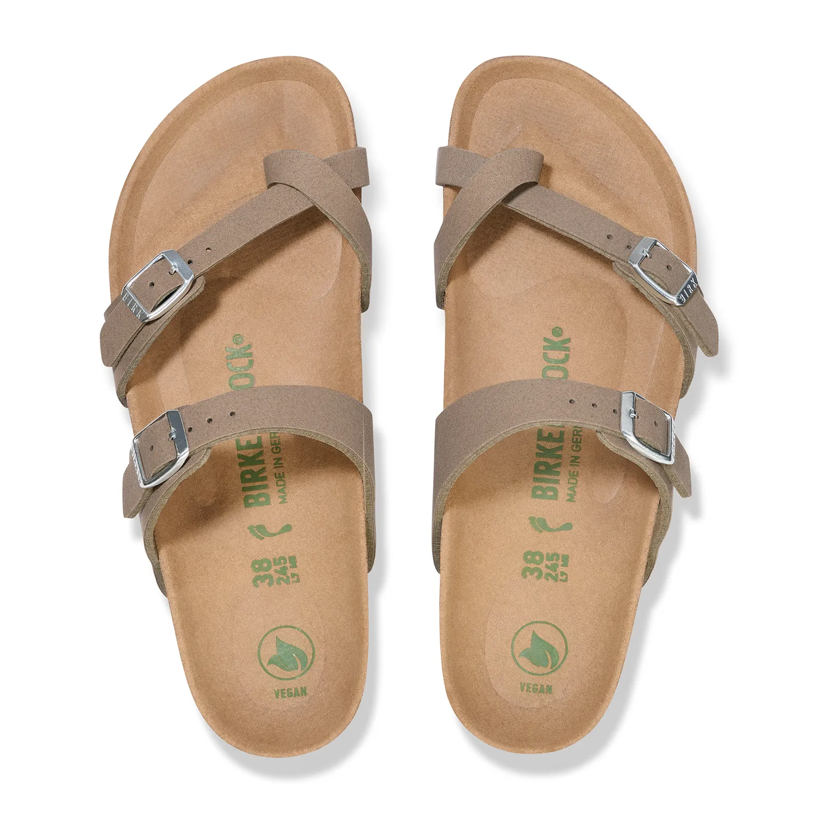 Birkenstock Mayari Vegan Sandal (Women) - Silky Gray Taupe Birki