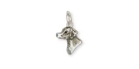 Brittany Dog Charm Handmade Sterling Silver Dog Jewelry BS2-C