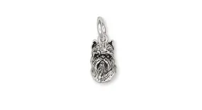 Brussels Griffon Charm Handmade Sterling Silver Dog Jewelry GF10-C