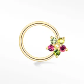 Buttercup in Tourmaline Seam Ring 14k Yellow Gold