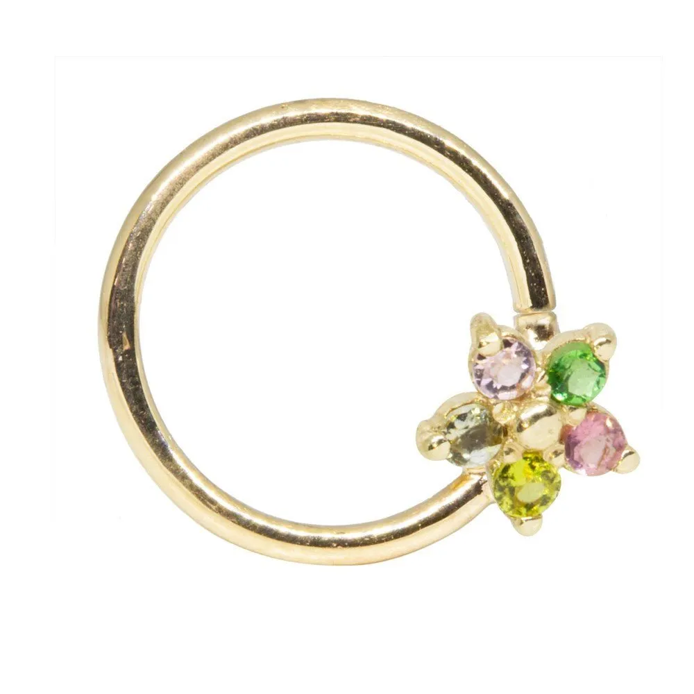 Buttercup in Tourmaline Seam Ring 14k Yellow Gold