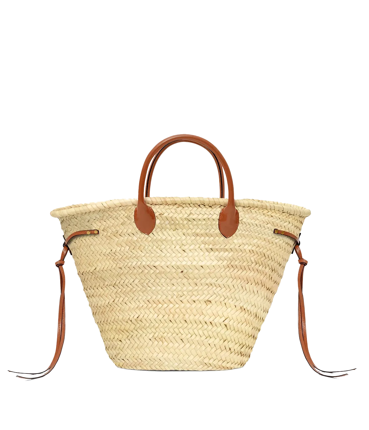 Cadix Medium Tote in Natural & Cognac