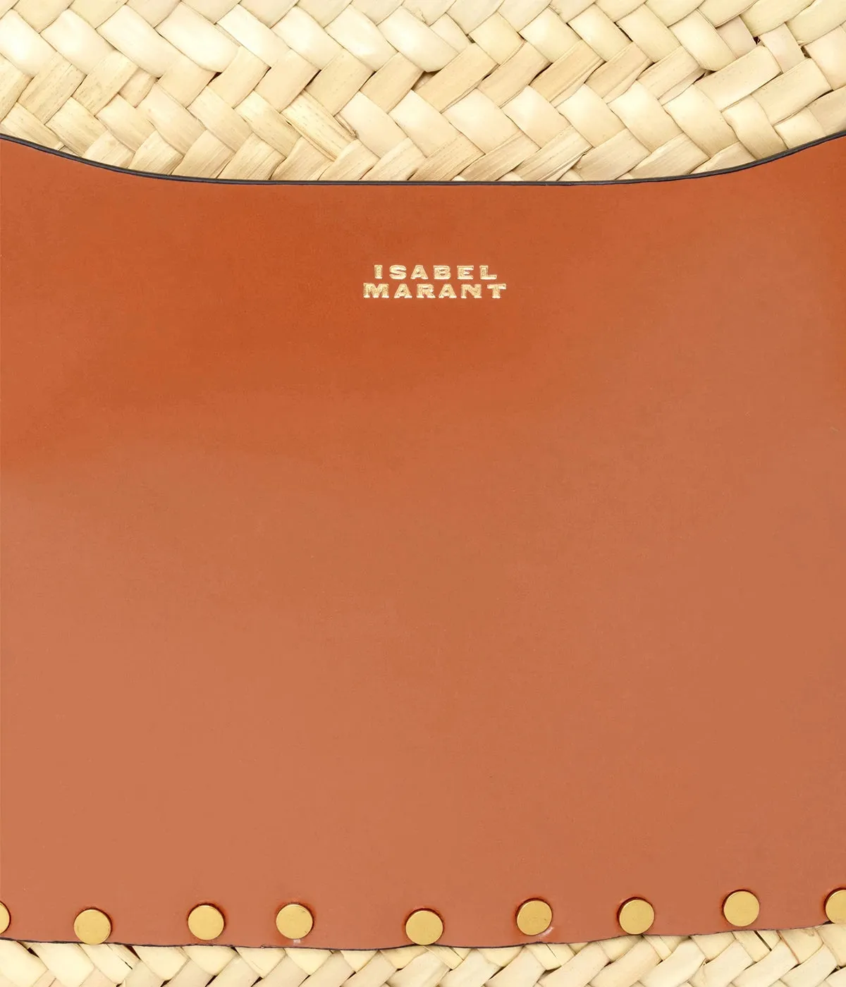 Cadix Medium Tote in Natural & Cognac