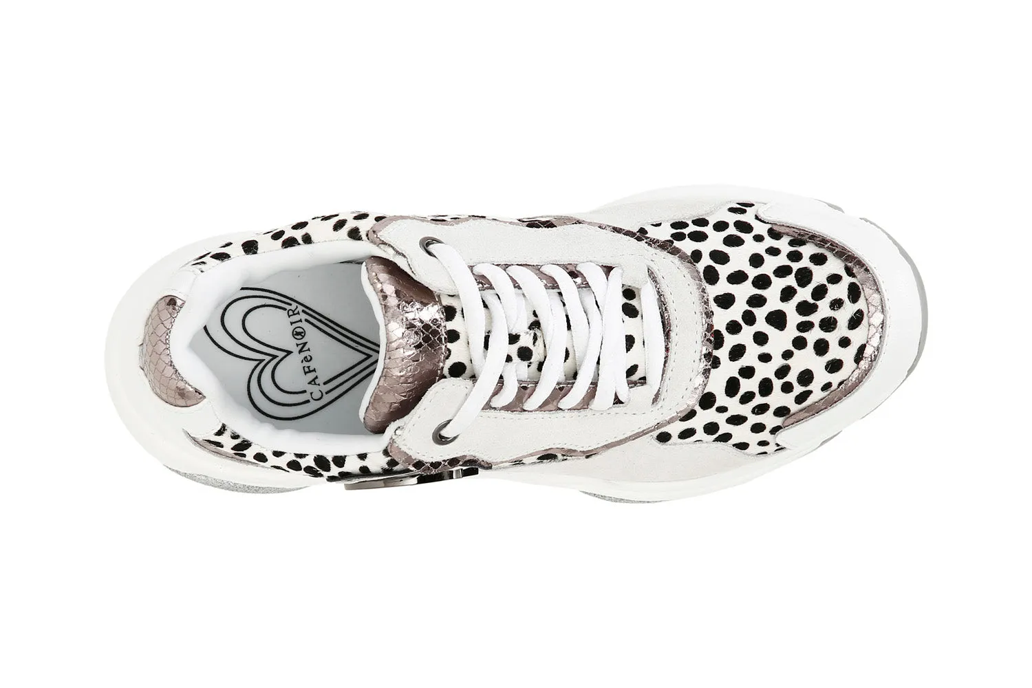 CafèNoir donna sneakers animalier e pelle