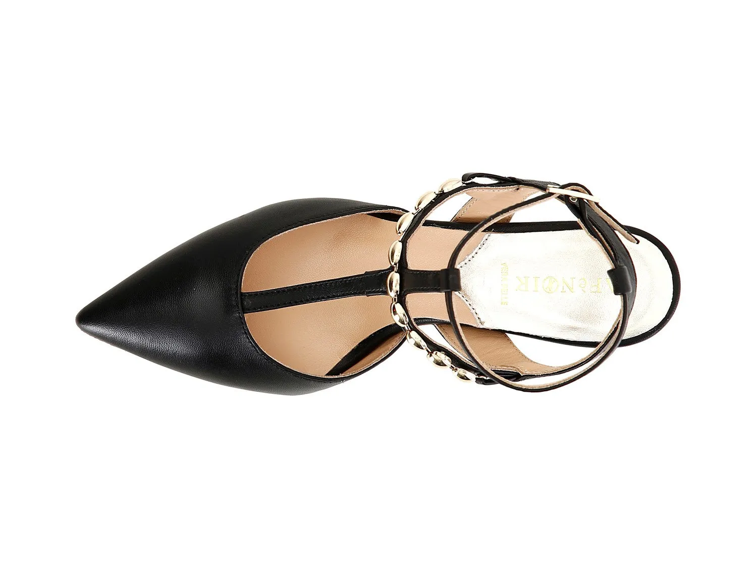 CafèNoir Décolleté Slingback Elegante Cinturino caviglia Pelle