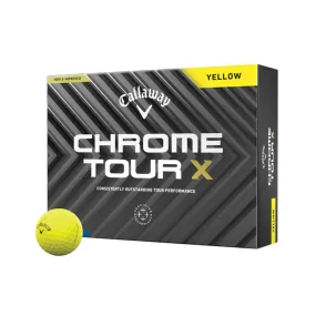 Callaway Chrome Tour X 24 Yellow - 1 Dozen