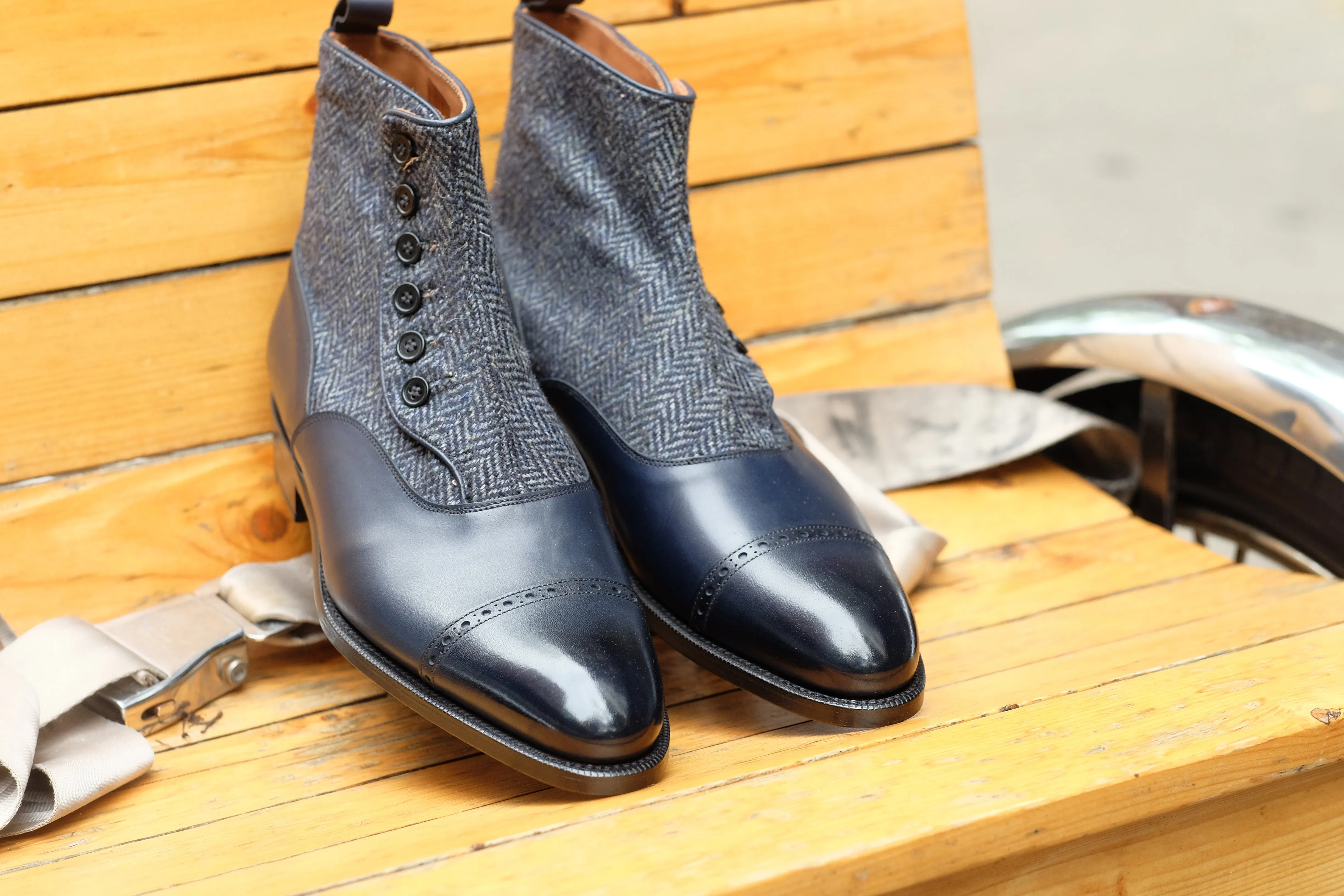 Carkeek II - Midnight Calf / Blue Tweed