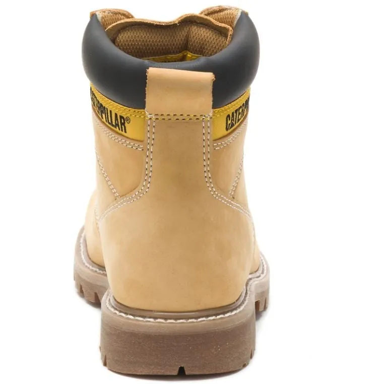 CAT Men's Second Shift Steel Toe Work Boot - Honey Nubuck - P89162