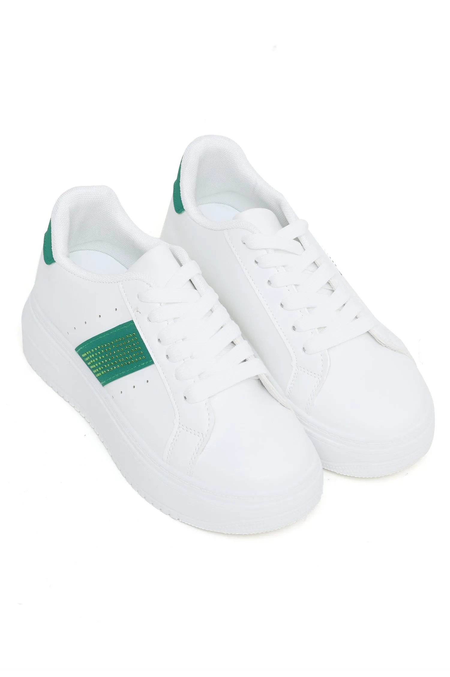 CHUNKY SNEAKERS-WHT/GREEN