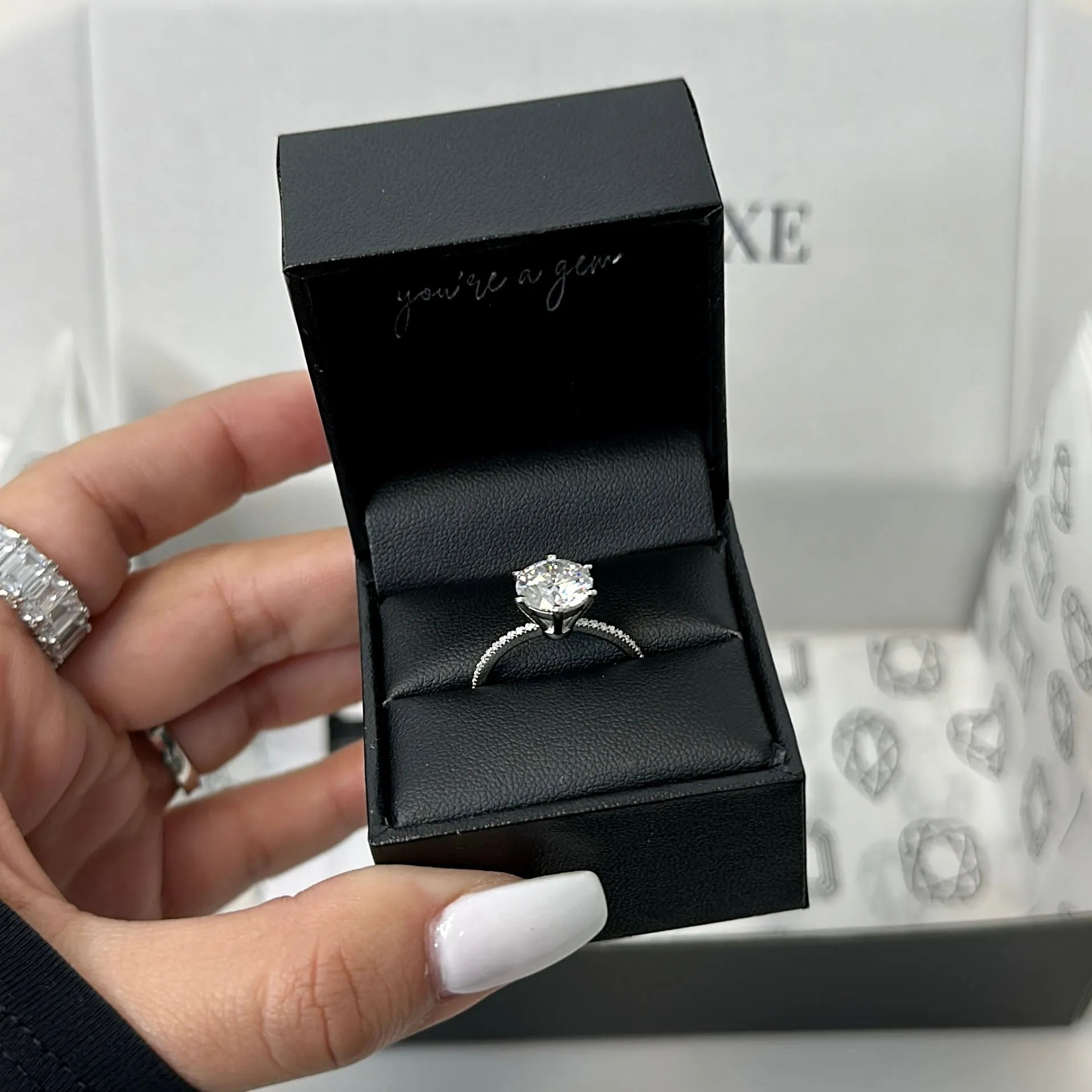 CINDERELLA MOISSANITE RING