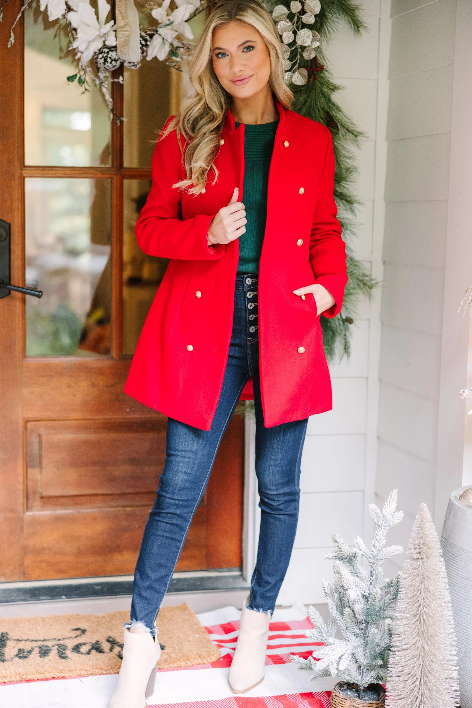 City Streets Red Coat