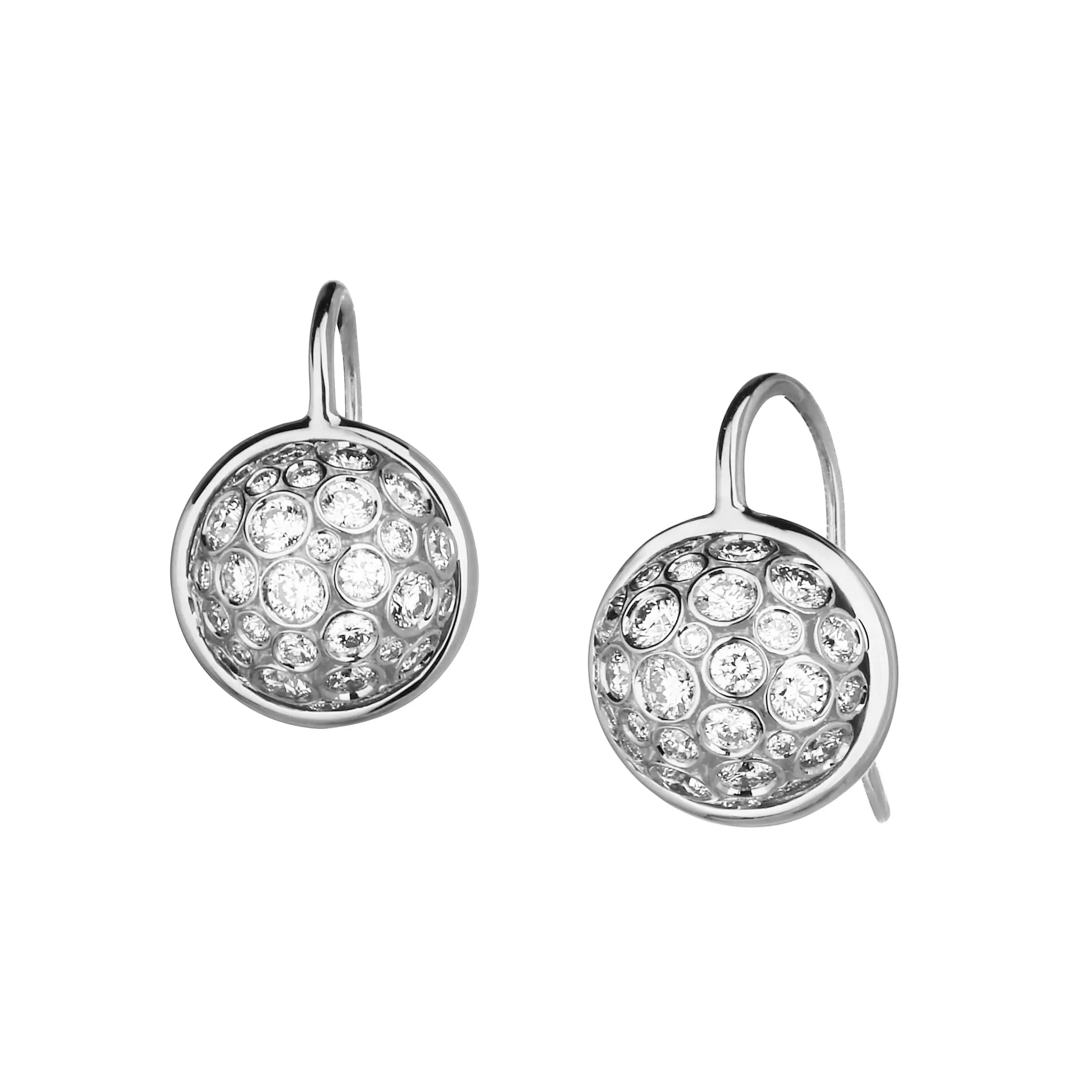 Cosmic Diamond Ball Earrings