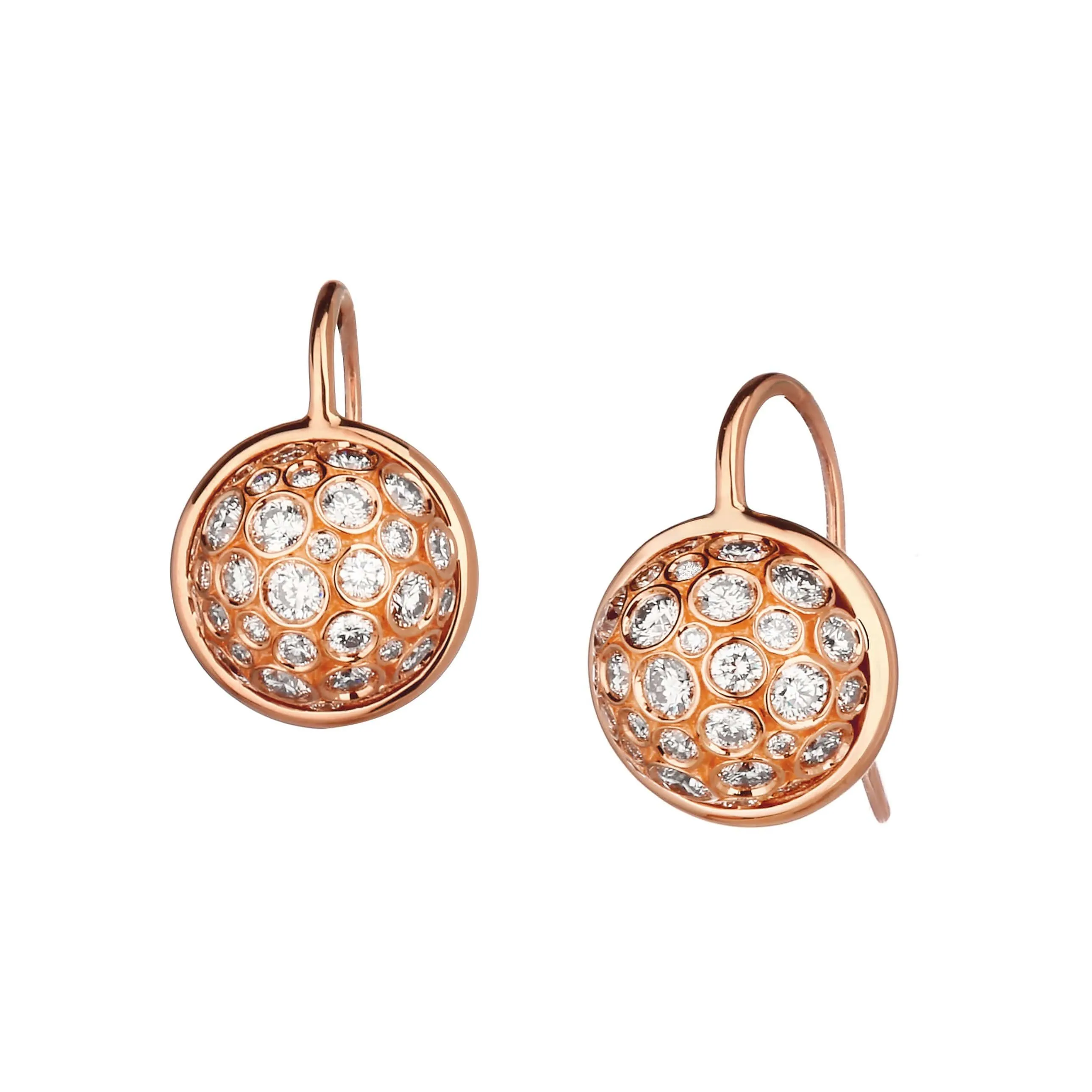 Cosmic Diamond Ball Earrings