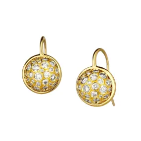 Cosmic Diamond Ball Earrings