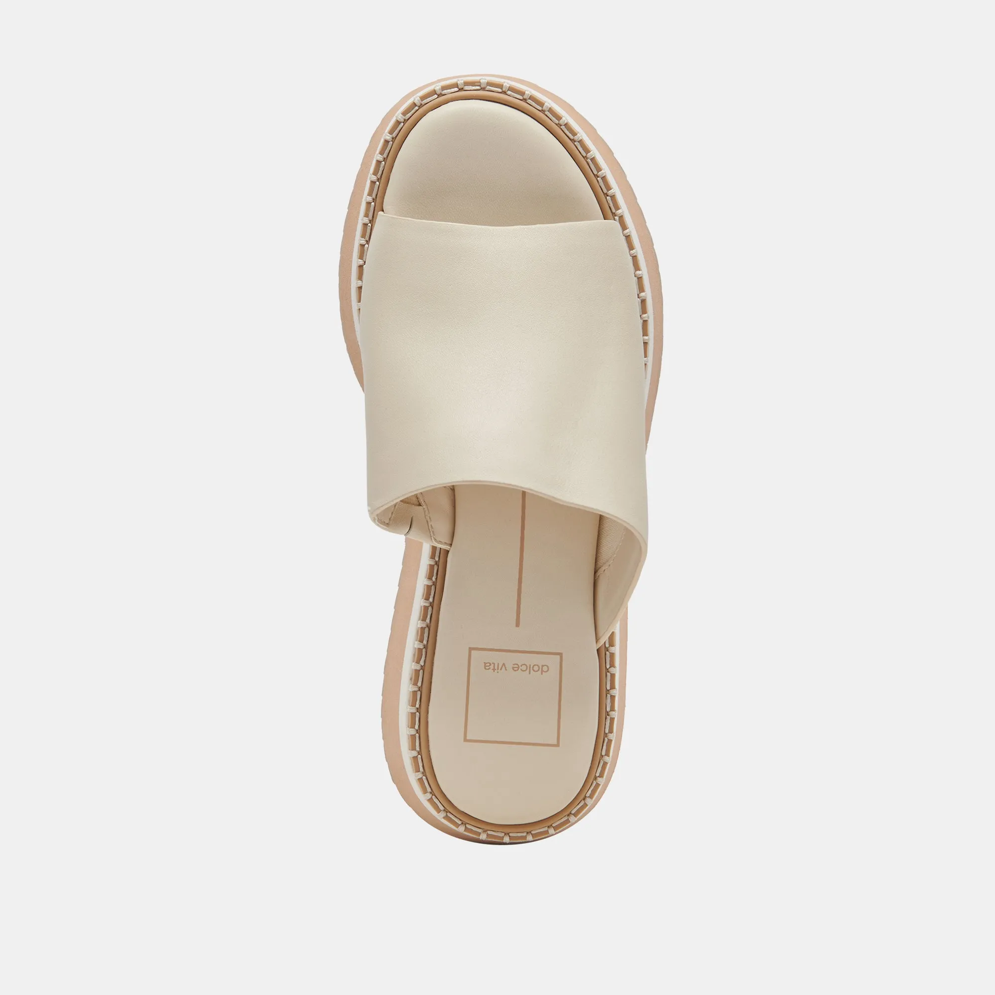 DARCEL SANDALS IVORY LEATHER