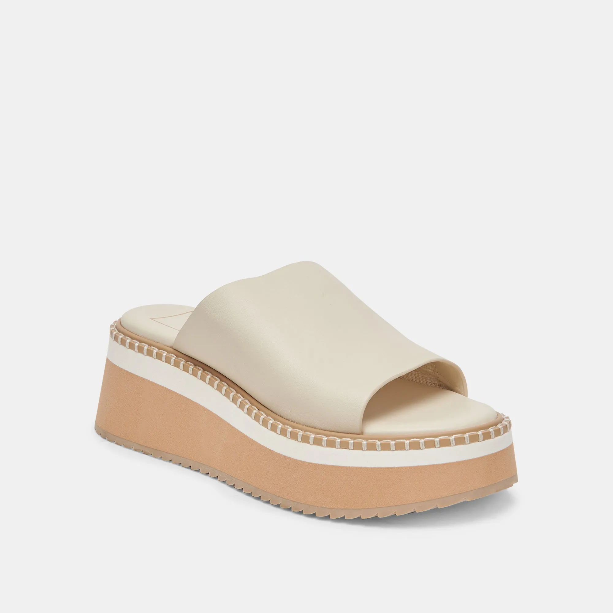 DARCEL SANDALS IVORY LEATHER