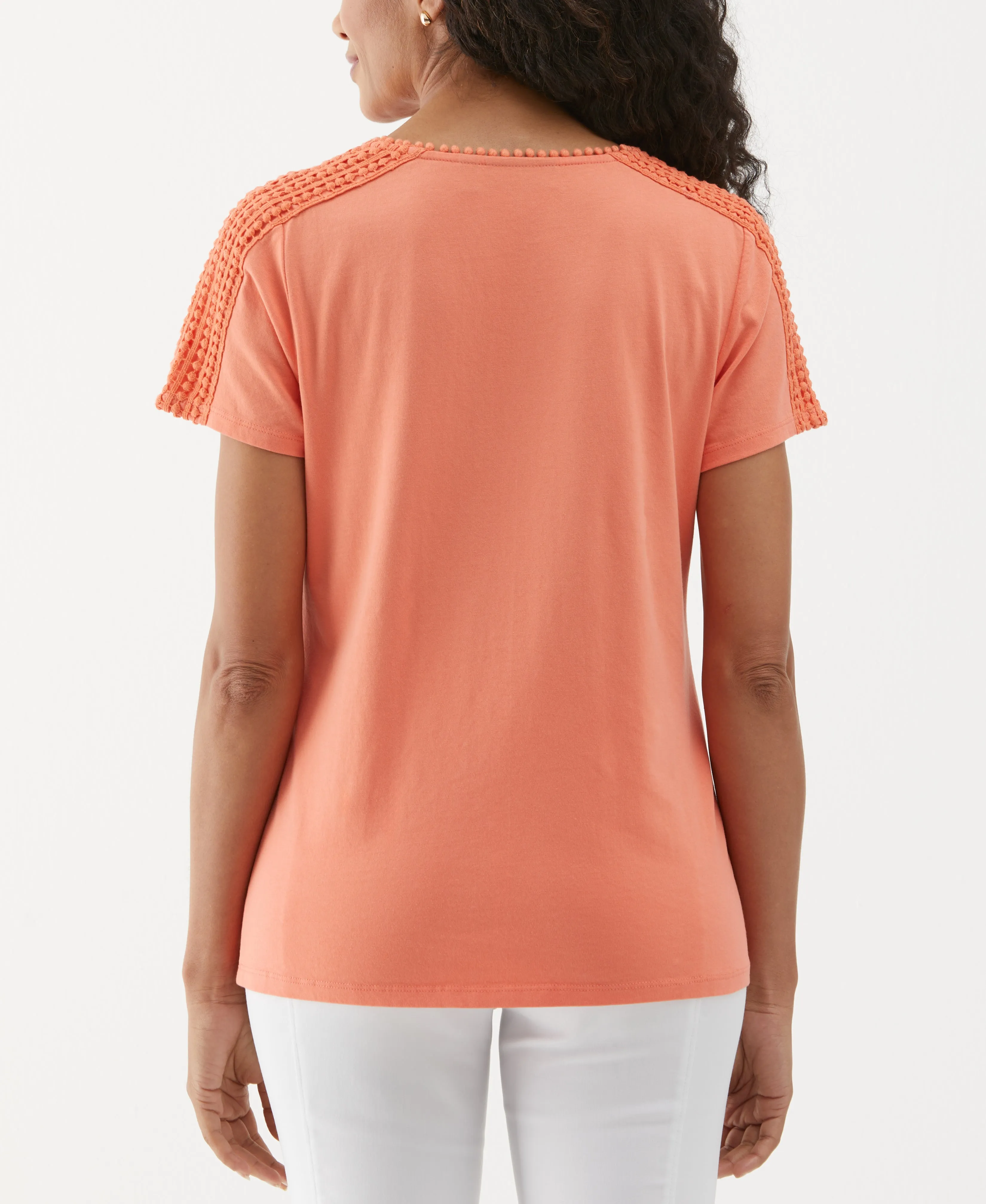 Dot Trim Tee