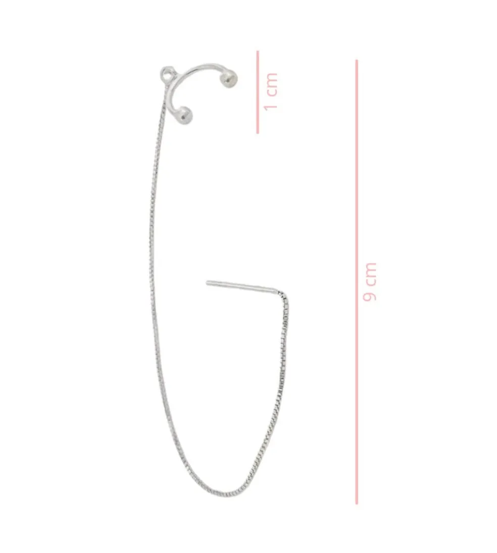 EARCUFF   EARRING CHAIN (one piece)