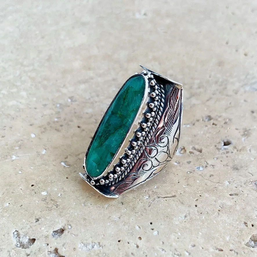 Emerald Quartz Ring - Devani