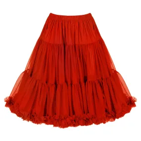 EXTRA VOLUME Red Net Vintage Rockabilly 50s Petticoat Skirt