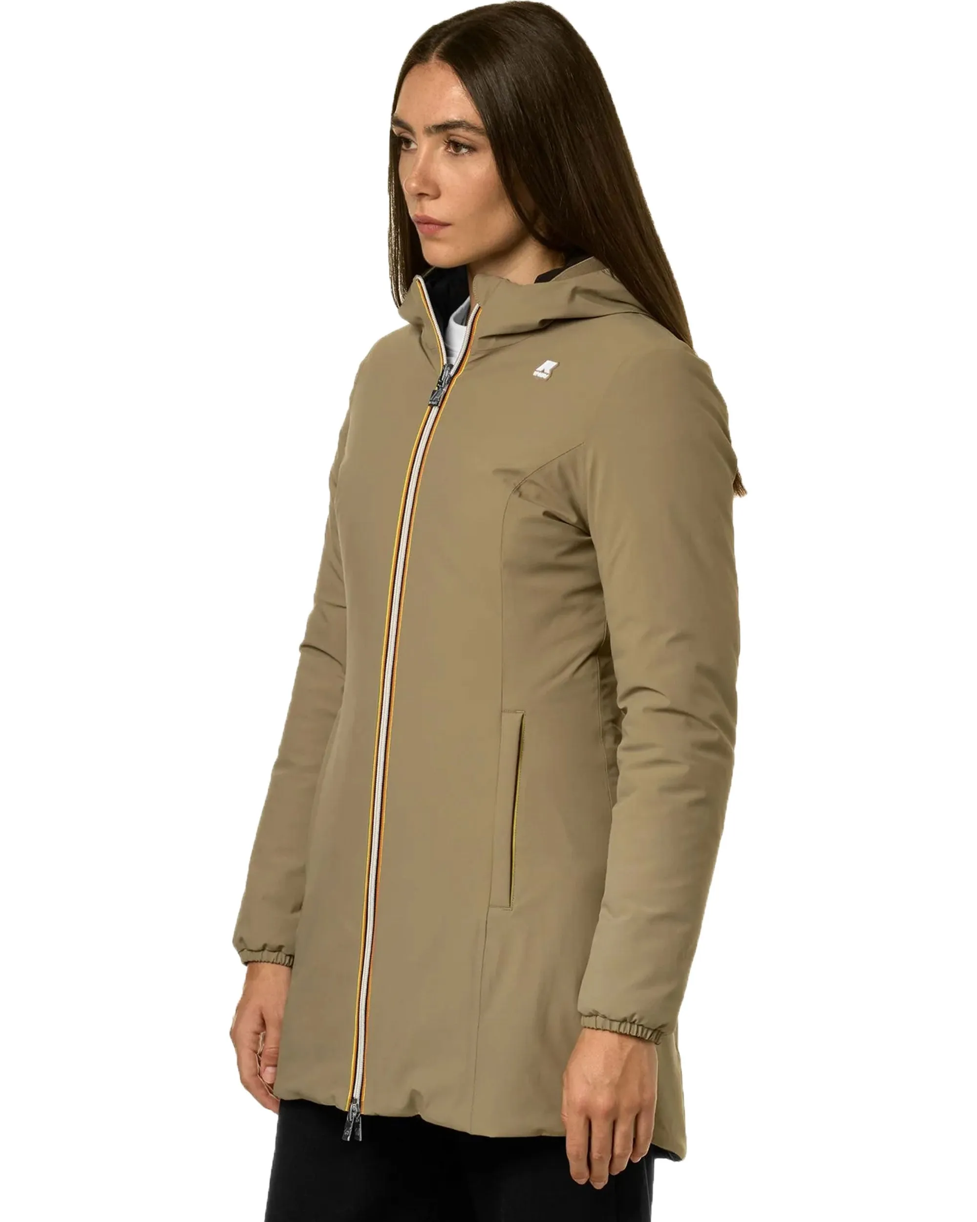 Giacca Donna K-Way Denise Warm Double Beige